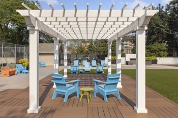 Shaded Chairs at The Edina Towers, Minnesota, 55435